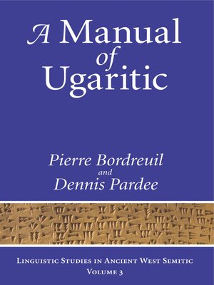 cover image of A Manual of Ugaritic